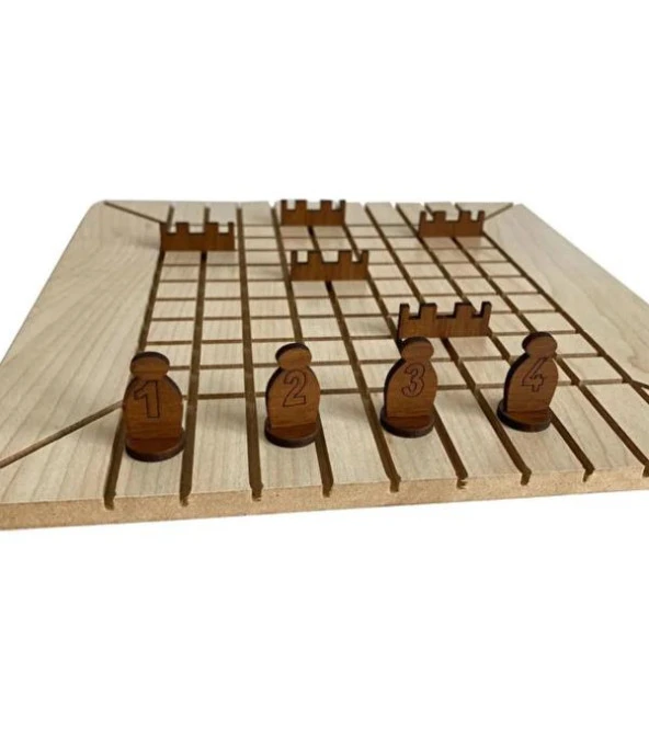 EKoridor Zeka Ve Strateji Oyunu Zeka Oyunu 2-4 Kişi MEB'e Uygun Öğrenme Odaklı Yerli Üretim Ahşap - 2