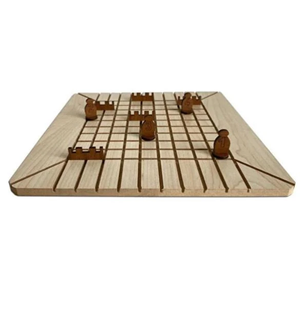 EKoridor Zeka Ve Strateji Oyunu Zeka Oyunu 2-4 Kişi MEB'e Uygun Öğrenme Odaklı Yerli Üretim Ahşap - 3