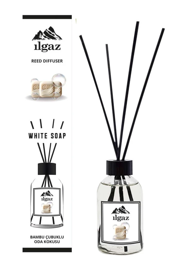 Beyaz Sabun Çubuklu Oda Kokusu 110 Ml White Soap Parfum Ferahlatıcı Ortam Kokusu Kalıcı Parfümlü