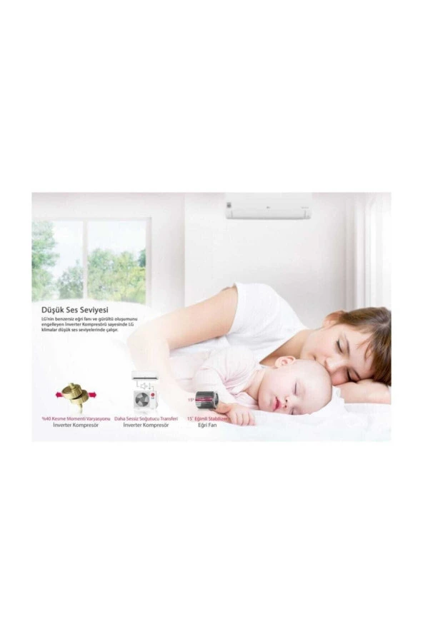 Dual Plus S3-M09JA2FA 9K Wi-Fi A++ 9000 BTU Inverter Duvar Tipi Klima - 2