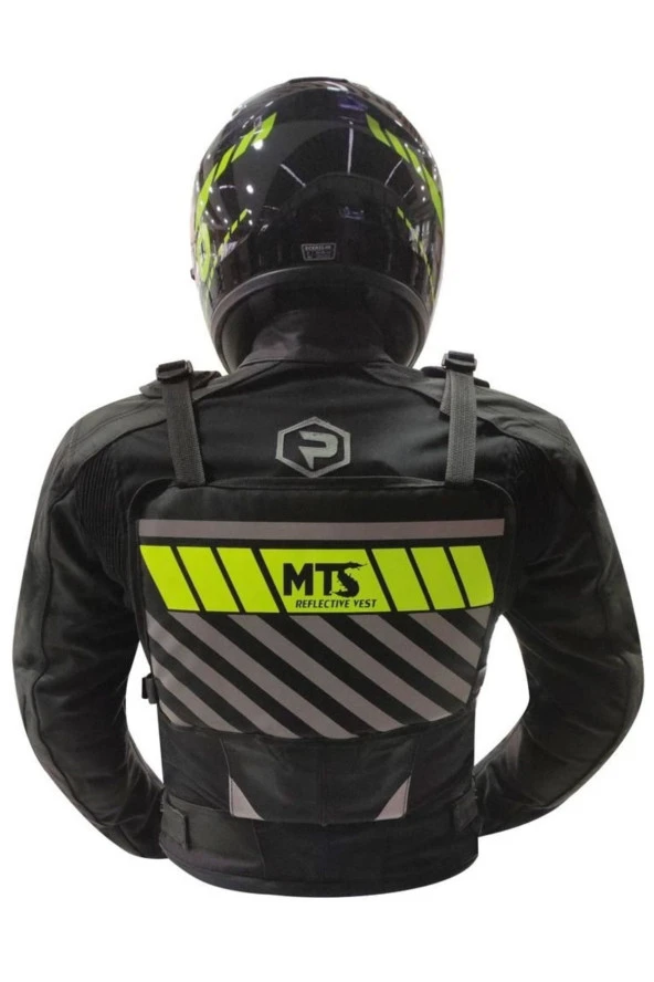 Motosiklet Göğüs Çantası Reflektörlü Yelek Rüzgar Koruma Bol Cepli Pratik Bisiklet Motor Kurye Çanta - 2