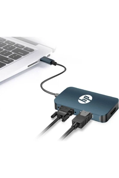 Hp DHC-CT200  USB C To Hdmı+Vga+Dp Dönüştürücü Adaptör - 4