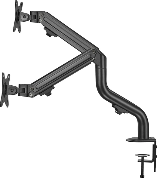 Twisted Minds TM-71-C012 Mekanik Amortisör Düz Ekran 17"- 32" Max 2x 8kg İkili Monitör Kolu - 2