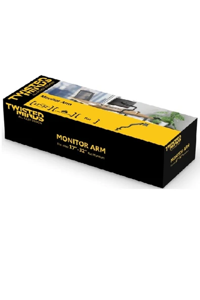 Twisted Minds TM-71-C06 Mekanik Amortisör Düz Ekran 17"- 32" Max 8kg Tek Monitör Kolu - 5