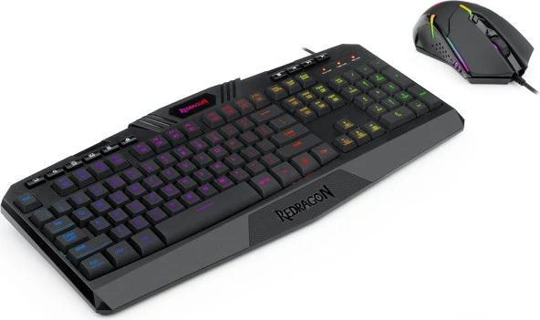 Redragon S101-5 Oyuncu RGB Klavye + Mouse K503RGB + M601RGB - 4
