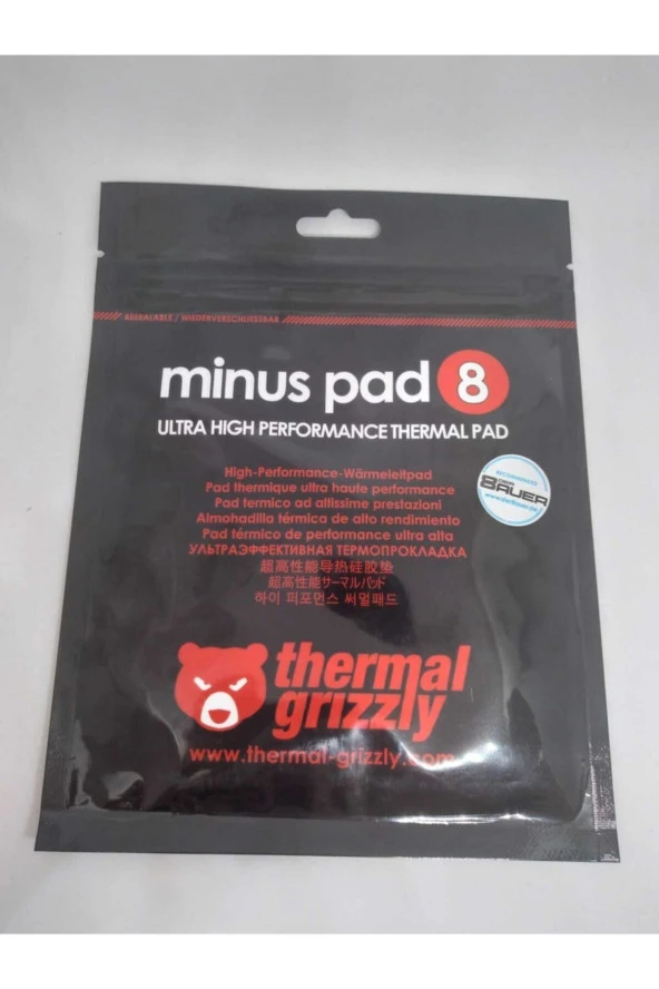 Themal Grizzly Minus Pad 8 - 100x 100x 1.5 mm