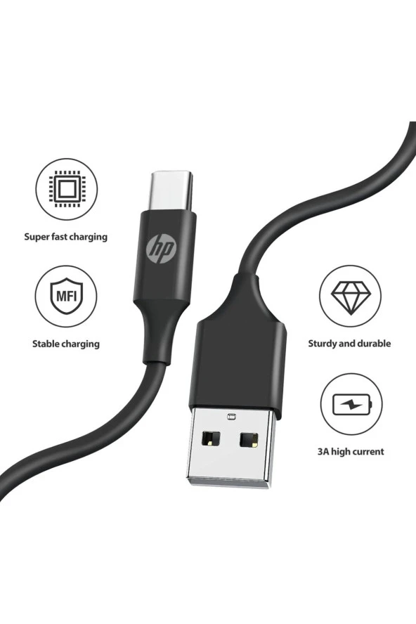HP DHC-TC101 Usb-A(3.0) To Usb-C Kablo 2 metre - 3
