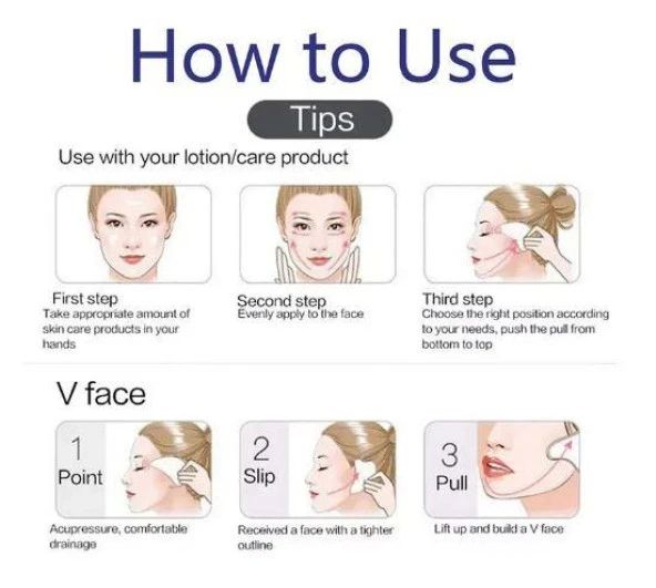 Güzellik Doğal taş Sodalit Yüz Masaj Çakra Cilt Bakım Reiki Kadın - 6