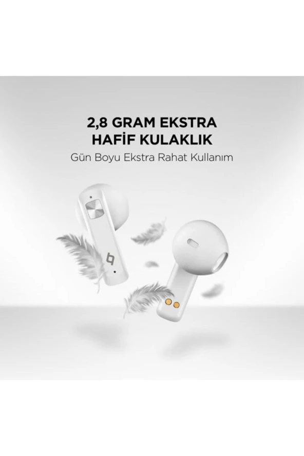 Ttec Airbeat Ultraslim Gerçek Kablosuz Tws Bluetooth Kulaklık Beyaz - Resim 5