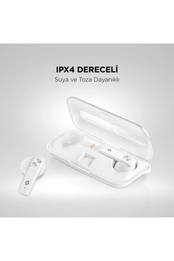Ttec Airbeat Ultraslim Gerçek Kablosuz Tws Bluetooth Kulaklık Beyaz - Resim 8