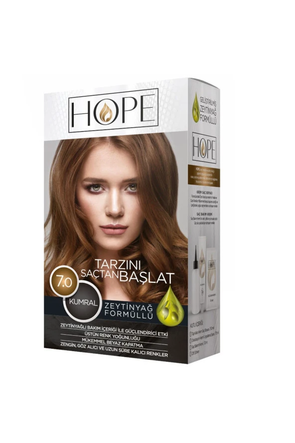 HOPE Saç Boyası 7.0 Kumral Renk - 1