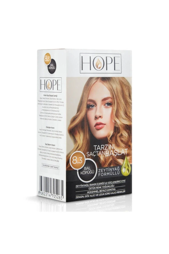 HOPE Saç Boyası 8.3 Bal Köpüğü Renk