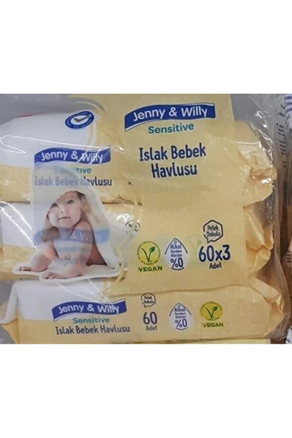 JENNY & WİLLY Sensitive Islak Bebek Havlusu 60X3