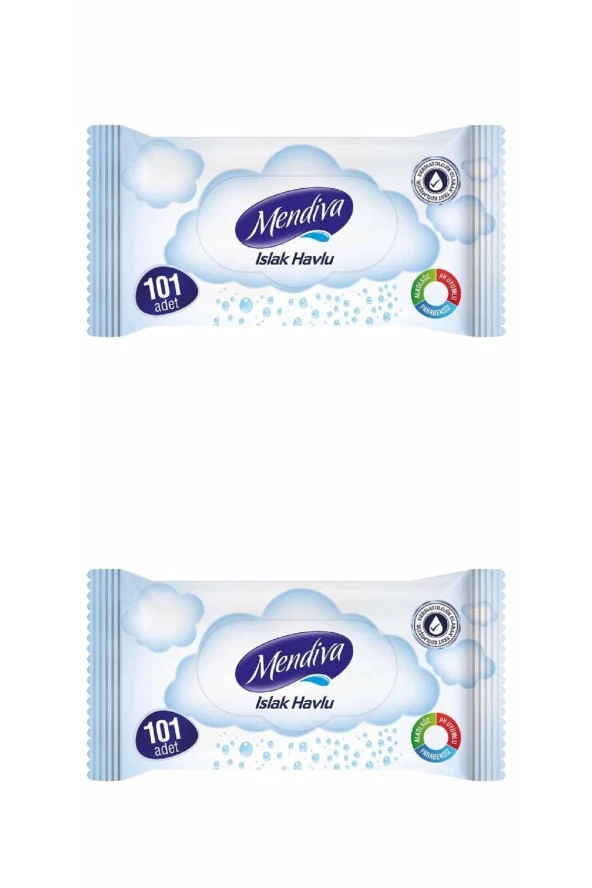 MENDİVA Islak Havlu 101 Adet 2 Paket
