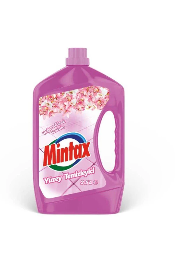 MİNTAX Çiçek Yüzey Temizleyici 2.5 Lt Yoğun Çiçek Kokulu