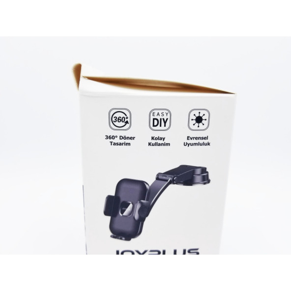 TeknoDuvarAraç Içi Vantuzlu Telefon Tutacağı Araba 360 Derece Klipsli Kademeli Jp-1038 - 5