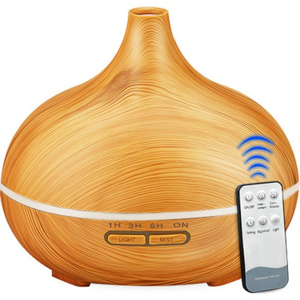 Hava Nemlendirici  Uzaktan Kumandalı 550 Ml Aroma Difüzörü Ultrasonik