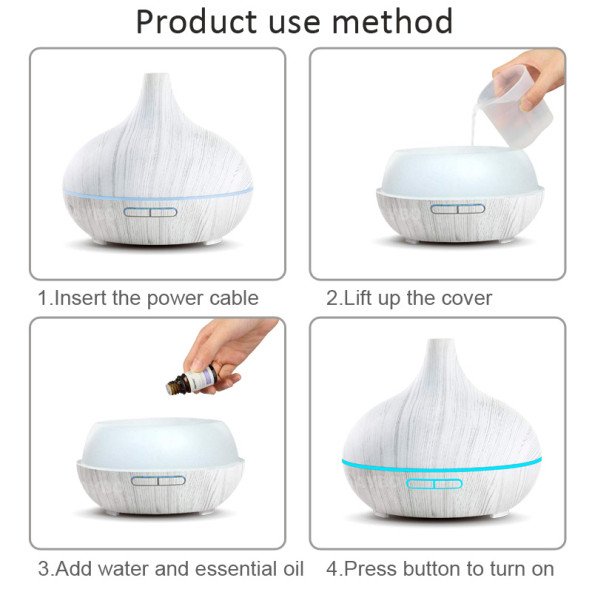 Hava Nemlendirici  Uzaktan Kumandalı 550 Ml Aroma Difüzörü Ultrasonik - 3