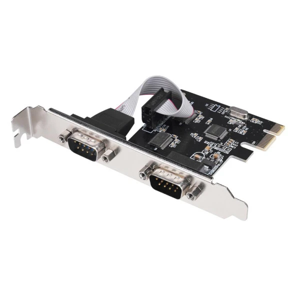 PrimeX PX-3240 PCI Express X1 to Rs232 2 Port Kart, Pcı Ex Seri Kart, PCI Com Kart