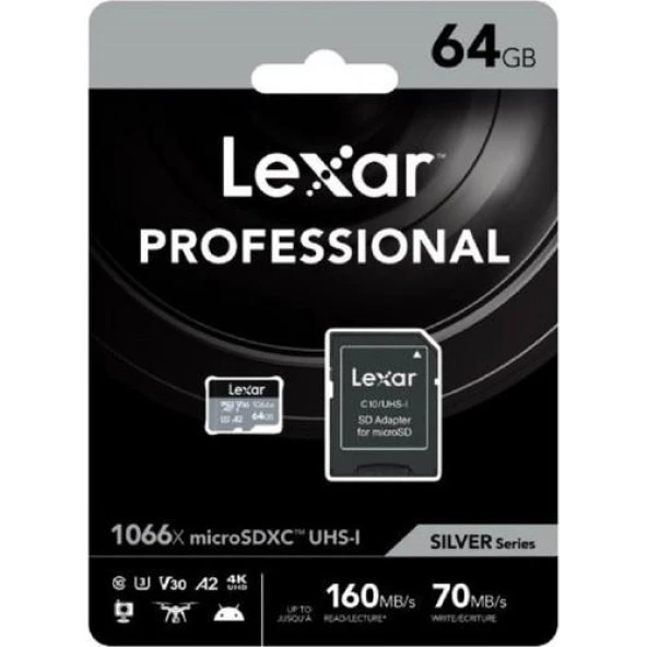 Lexar 64GB Professional 1066X UHSI Micro SD Hafıza Kartı - 2