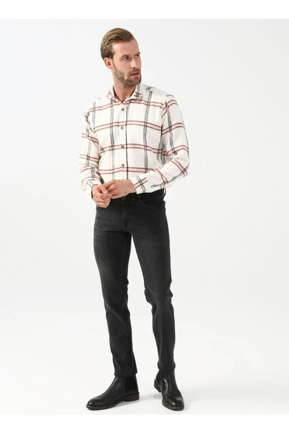 Normal Bel Normal Paça Slim Fit Gri Erkek Pantolon Pn2016600113