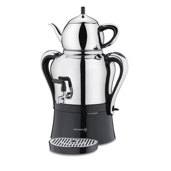 KORKMAZ ÇAYKOLİK-2 SEMAVER INOX/KROM ürün görseli 1