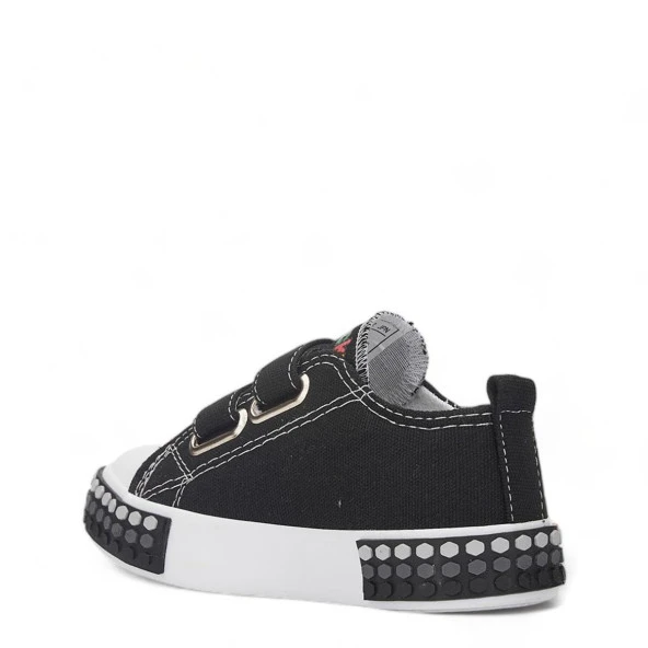 Albishoes Unisex Çocuk Kız Erkek Yazlık Hafif Rahat Taban Keten Cırtlı Sneaker Spor Ayakkabı (21-30) - 3
