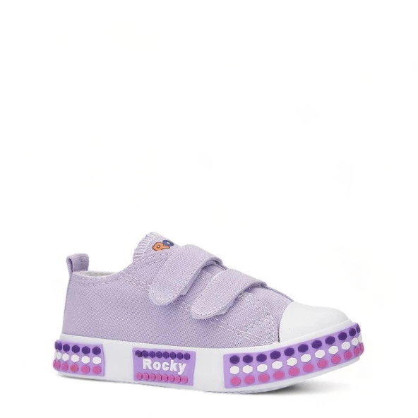 Albishoes Unisex Çocuk Kız Erkek Yazlık Hafif Rahat Taban Keten Cırtlı Sneaker Spor Ayakkabı (21-30)