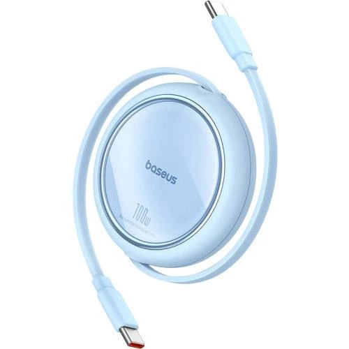 Baseus Super Şarj Makaralı 1Mt 100W Type-C Şarj Kablo Laptop Macbook Şarj iPhone 15 15 Pro Max Şarj - 11