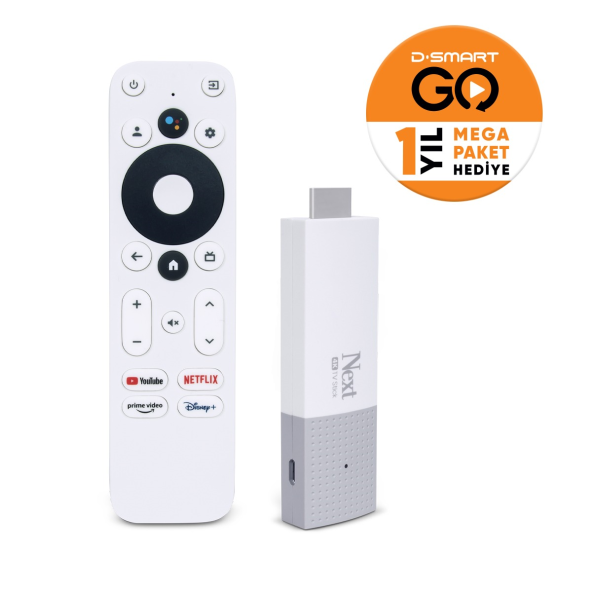 Next 4K TV Stick - 12 Aylık D-Smart GO Mega Paket