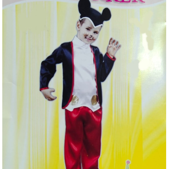 MICKEY MOUSE FARE ERKEK ÇOCUK KOSTÜMÜ