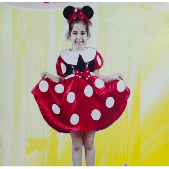 MINNIE MOUSE FARE KIZ ÇOCUK KOSTÜMÜ