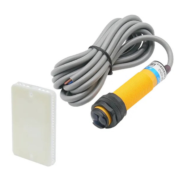 E3F-R2N2 Reflektörlü Ir Kızılötesi Mesafe Sensör NPN NC İnfrared Optik 2 Metre Engel Cisim - 2