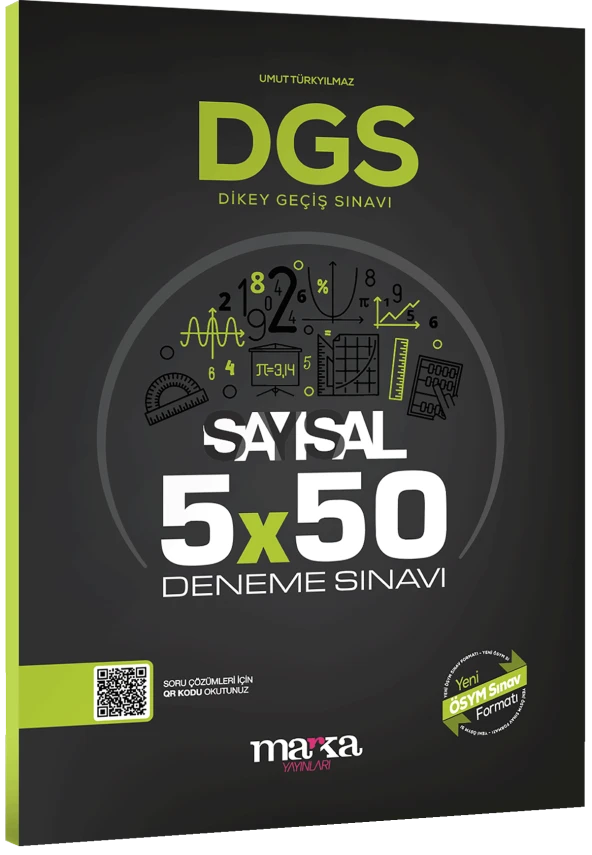 Marka Yayınları 2023 DGS Sayısal 5x50 Deneme Sınavı Tamamı PDF Çözümlü Açıklanan Yeni Müfredat
