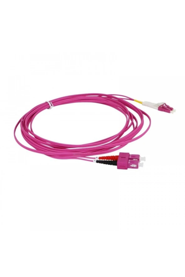 Fiber Optik Patch Kablo Sc/Lc Dubleks Mm 5mt OM4 Uyumlu - 1