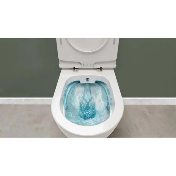 Serel Basic Kanalsız 52 cm Klozet+Serel Gediz Durolast Klozet Kapağı - 6