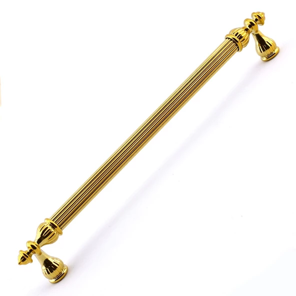 Şah Kulp Mobilya Mutfak Dolabı Çekmece Dolap Kulpları Kapak Kulpu Kulbu Gold Altın 224 mm Metal - 6