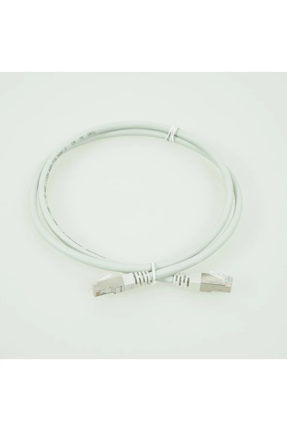 Bakır Patch Kablo Cat6a U/ftp 1mt Lszh Gri Patch Cord Folyo Korumalı 2 Yıl Garantili 5 Adet - 1