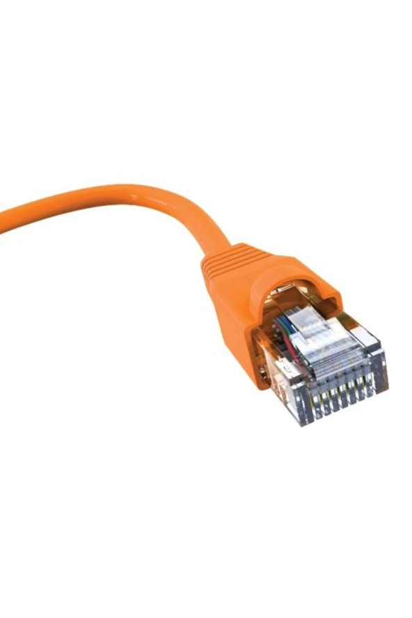 Bakır Patch Kablo Cat6a Utp 3mt Lszh Orange Patch Cord Korumasız 2 Yıl Garantili 2 Adet - 2