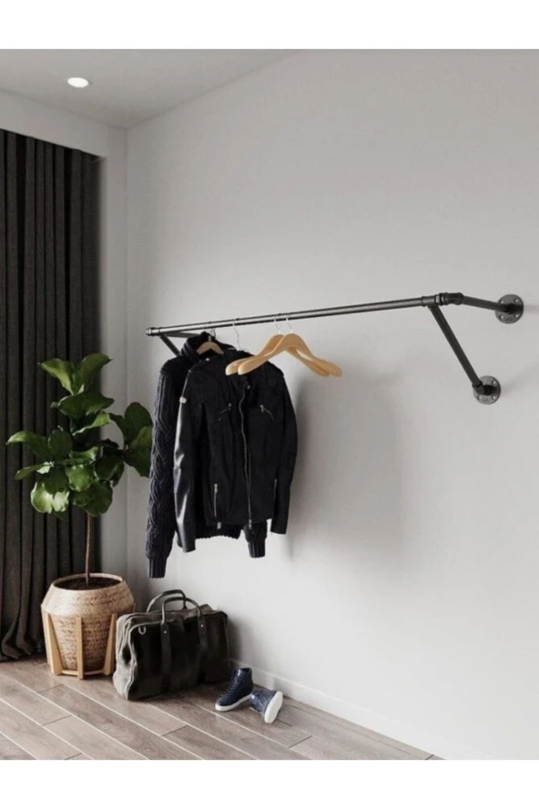Dekoratif Borudan Askılık 250 Cm