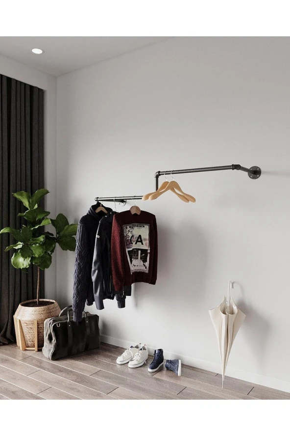 Dekoratif Borudan Askılık