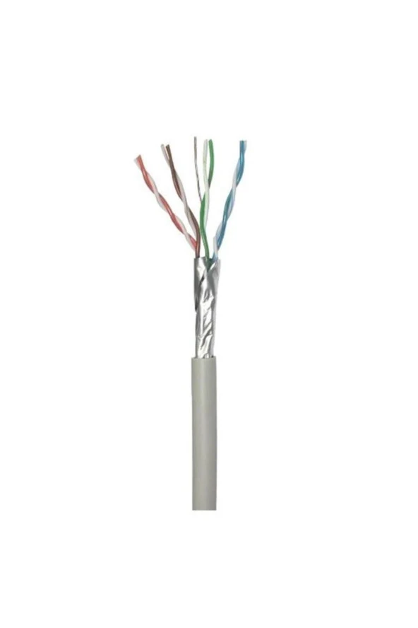 Cat6 F/Utp Bakır Lan Veri Kablosu 500mt 23 Awg Gri PVC - 2