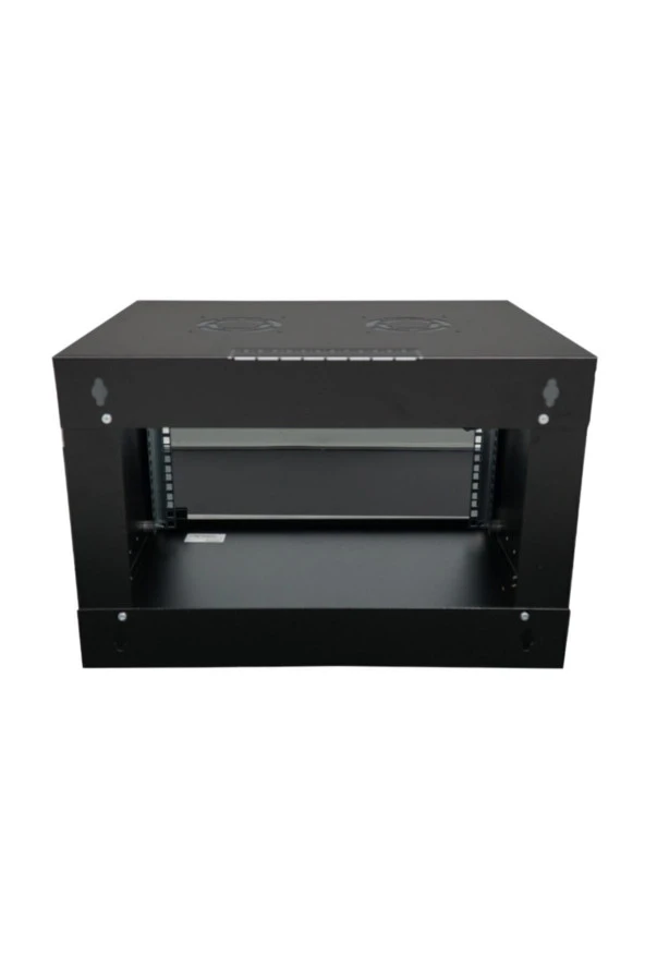 12U 545x400 Mm Duvar Tipi Soho Rack Kabinet Siyah 2 Yıl Üretici Garantili - 3