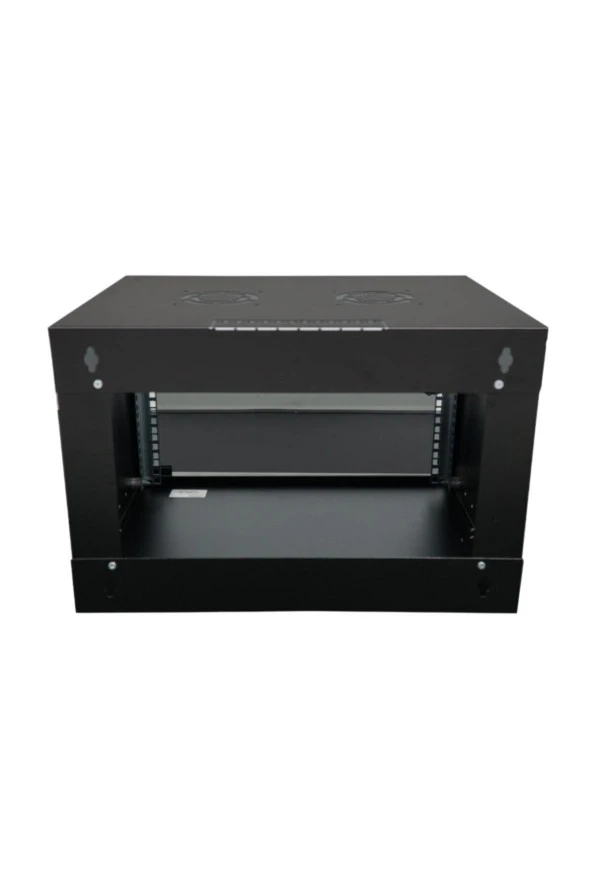 4U 600x600 Mm Duvar Tipi Soho Rack Kabinet Siyah 2 Yıl Üretici Garantili - Resim 5