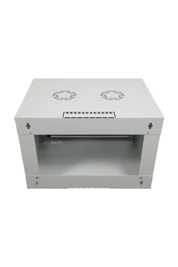 4U 600x600 Mm Duvar Tipi Soho Rack Kabinet Gri 2 Yıl Üretici Garantili - Resim 6