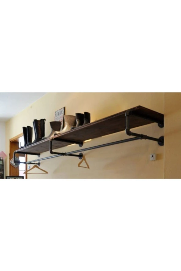 Dekoratif Duvara Borudan Raf ürün görseli 1