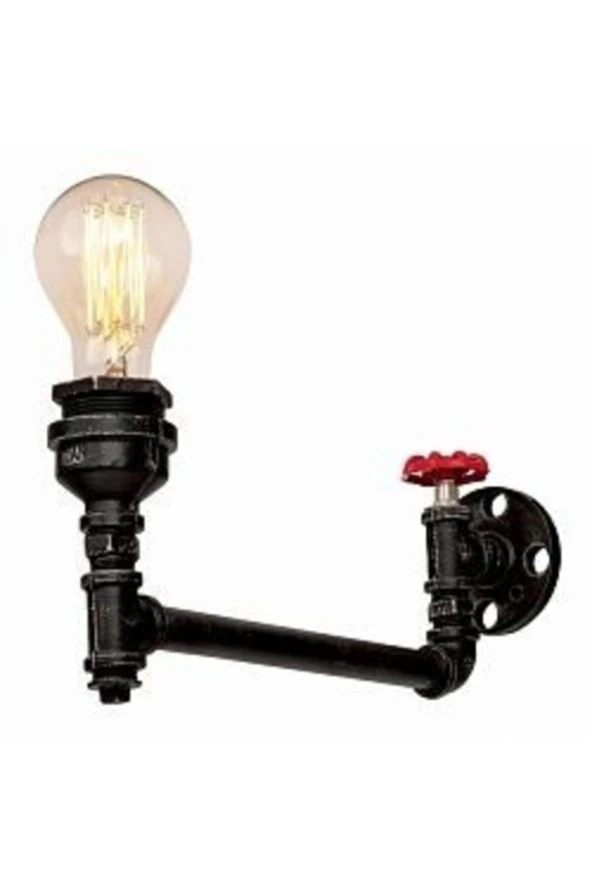 Dekoratif Duvara Borudan Aydınlatma Lambader ürün görseli 1