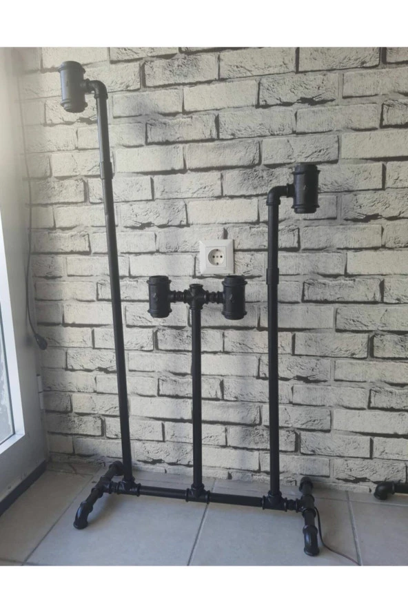 Dekoratif Salona Boru Aydınlatma Lambader. ürün görseli 1