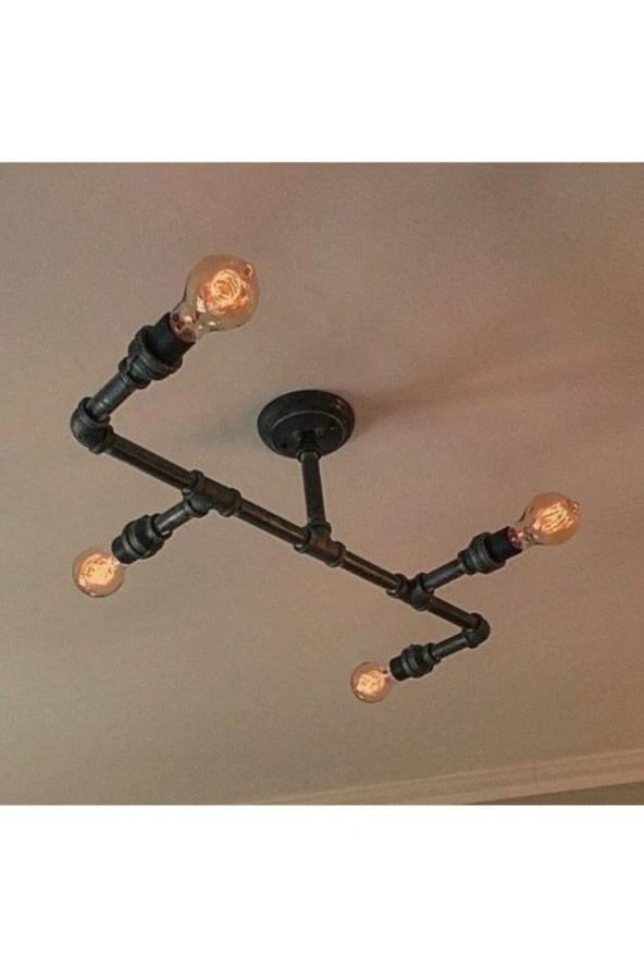 Dekoratif Tavana Borudan Aydınlatma Lambader ürün görseli 1