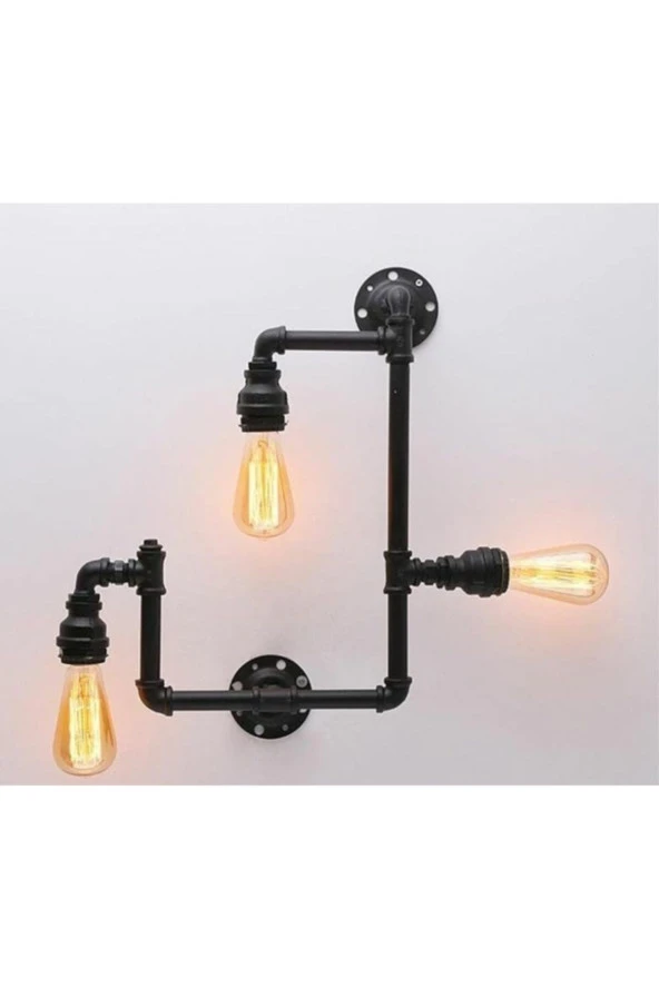 Dekoratif Duvara Boru Aydınlatma Lambader